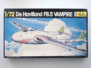 HELLER 1/72 283 De HAVILLAND VAMPIRE FB.5